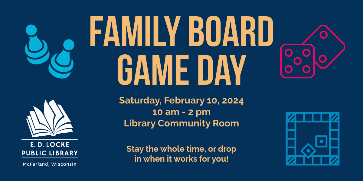 Family Board Game Day E.D. Locke Public Library